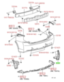 5259147021 - : Bumper Side Seal | Passenger Side rear for Toyota Image