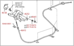4620008040 - Brakes: Parking Brake Control for Toyota Image