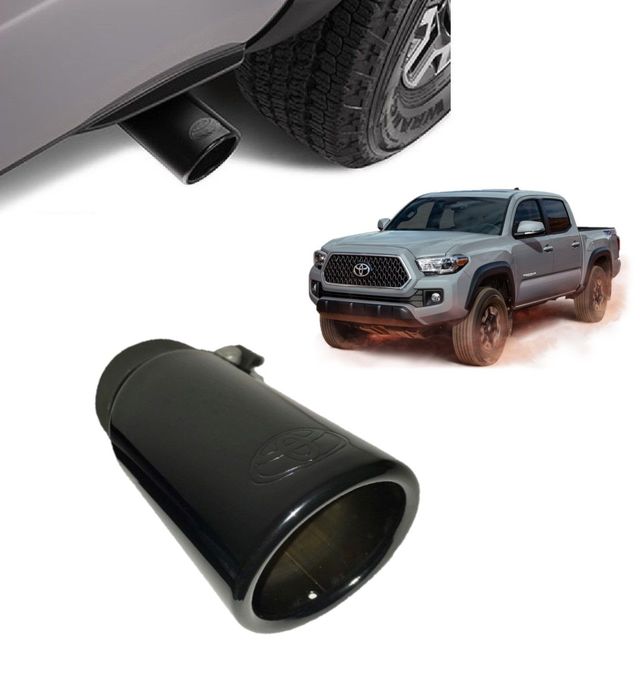 PT9323518002 - Performance: Black Chrome Tacoma Exhaust Tip | 2016-2023 Tacoma for Toyota: Tacoma, Tundra Image