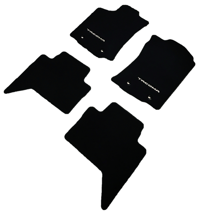 PT2063509302 - Interior: Tacoma Floor Mats | Black Carpet 4 Piece Set | 2018-2022 Tacoma Double Cab ATM for Toyota: Tacoma Image