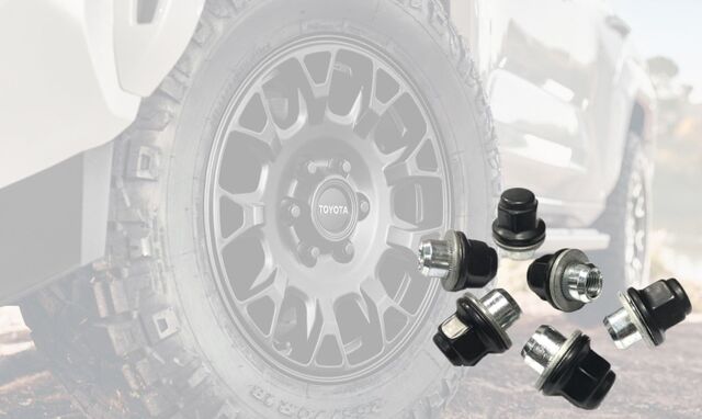 Toyota Black Lug Nuts (6 Pack) PT076-60200-02 | Genuine OEM
