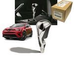 PT37A42090 - : Rav4 Shift Knob | Chrome &amp; Leather | 2011-2018 Rav4 for Toyota: RAV4 Image