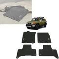 PT2063511021 - : Genuine Toyota FJ Cruiser All-Weather Floor Mats - Black 4-Piece Set (PT206-35110-21) for Toyota Image