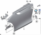 51147044207 - Accessories: Bumper Cover Emblem for BMW Image
