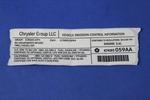 47480059AA - : Vehicle Emission Control Information Label for Mopar Image