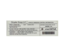 47480047AA - : Veci Label Label for Mopar Image