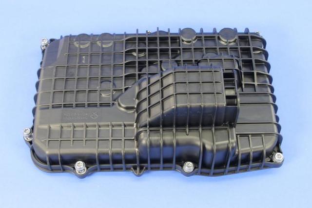 4752951AA - 948TE; 9-Speed; Automatic Transmission: Transmission Oil Pan for Chrysler: 200, Pacifica, Voyager | Dodge: Hornet | Fiat: 500X | Jeep: Cherokee, Compass, Renegade | Ram: ProMaster 1500, ProMaster 2500, ProMaster 3500, ProMaster City Image