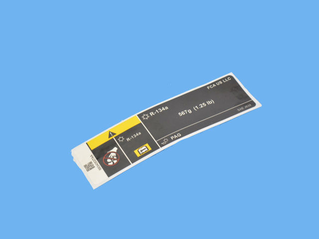 68340537AA - Labels: Air Conditioning System Label for Jeep: Compass Image