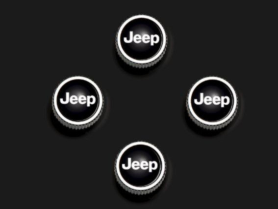 82213628AB - Exterior Accessories: Valve Stem Caps for Jeep: Compass, Gladiator, Grand Cherokee, Grand Cherokee L, Grand Cherokee WK, Grand Wagoneer, Grand Wagoneer L, Liberty, Patriot, Renegade, Wagoneer, Wagoneer L, Wrangler, Wrangler JK Image