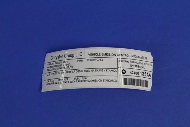 47480135AA - Labels: Vehicle Emission Control Information Label for Mopar Image