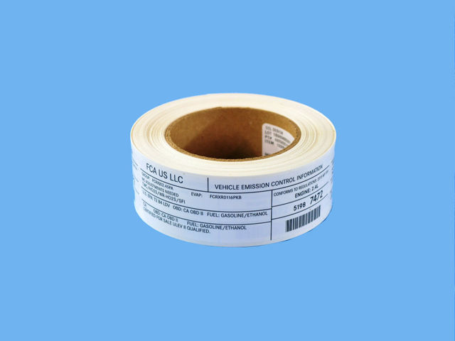 68256557AA - Labels: Vehicle Emission Control Information Label for Mopar Image