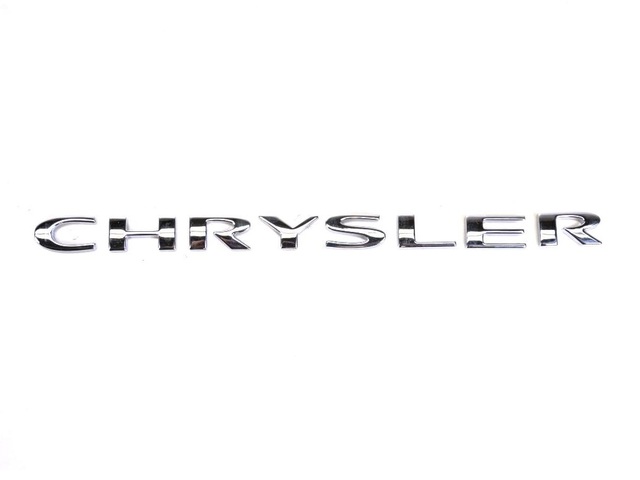 4806292AA - Exterior Ornamentation: Chrysler Nameplate for Chrysler: 300, Town &amp; Country | Dodge: Charger, Grand Caravan, Magnum Image