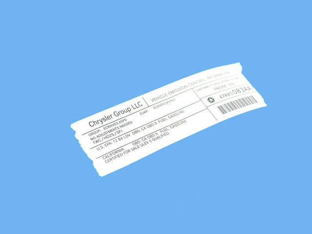 47480083AA - Labels: Veci Label Label for Mopar Image