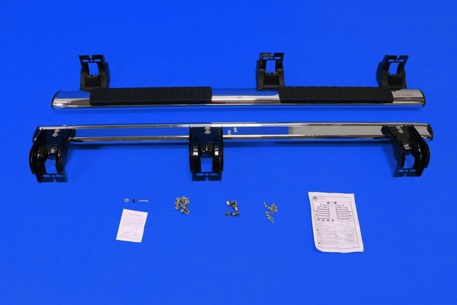 2013-2024 Ram Tubular Side Steps Chrome Aluminum Cab Length