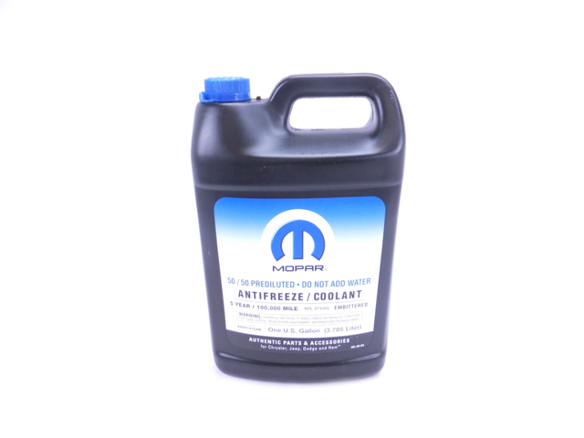 68051212AC - Cooling: Coolant Antifreeze for Chrysler: 200, 300, Aspen, PT Cruiser, Sebring, Town &amp; Country | Dodge: Avenger, Caliber, Challenger, Charger, Dakota, Durango, Grand Caravan, Journey, Nitro, Ram 1500, Ram 2500, Ram 3500, Viper | Jeep: Commander, Compass, Grand Cherokee, Liberty, Patriot, Wrangler | Ram: 1500, 2500, 3500, C/V, Dakota Image