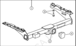 82213634AB - : Trailer Tow Receiver Kit for Jeep: Cherokee Image