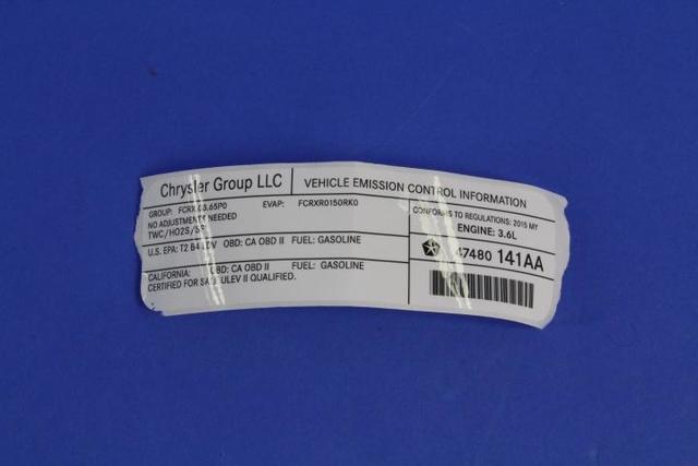 47480141AA - Labels: Vehicle Emission Control Information Label for Mopar Image