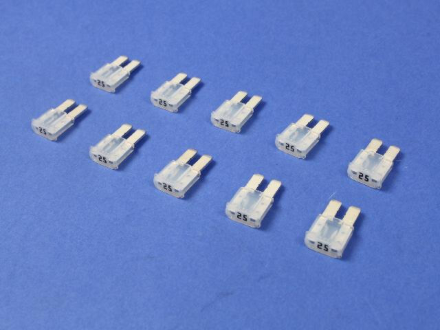 68100747AB - Electrical: Micro Fuse for Chrysler: 200, Pacifica, Voyager | Dodge: Charger Daytona, Durango, Journey | Jeep: Cherokee, Compass, Gladiator, Grand Cherokee, Grand Cherokee L, Grand Cherokee WK, Grand Wagoneer, Wagoneer, Wagoneer S, Wrangler | Ram: 1500, 1500 Classic, 2500, 3500 Image