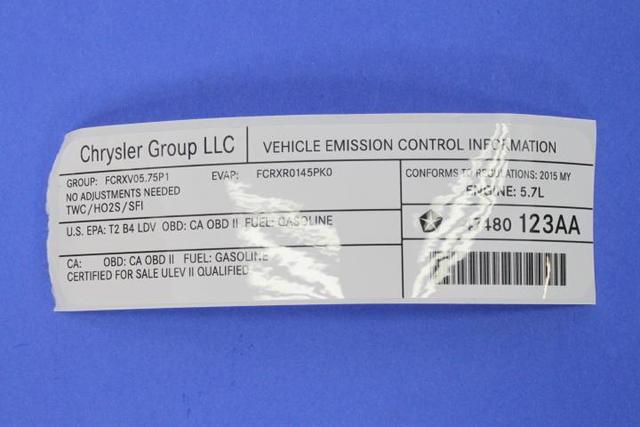 47480123AA - Labels: Vehicle Emission Control Information Label for Mopar Image