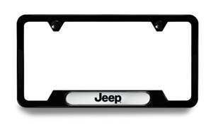82213252AB - Exterior Accessories: License Plate Frame for Jeep: Cherokee, Compass, Gladiator, Grand Cherokee, Grand Cherokee L, Grand Cherokee WK, Grand Wagoneer, Grand Wagoneer L, Patriot, Renegade, Wagoneer, Wagoneer L, Wrangler Image