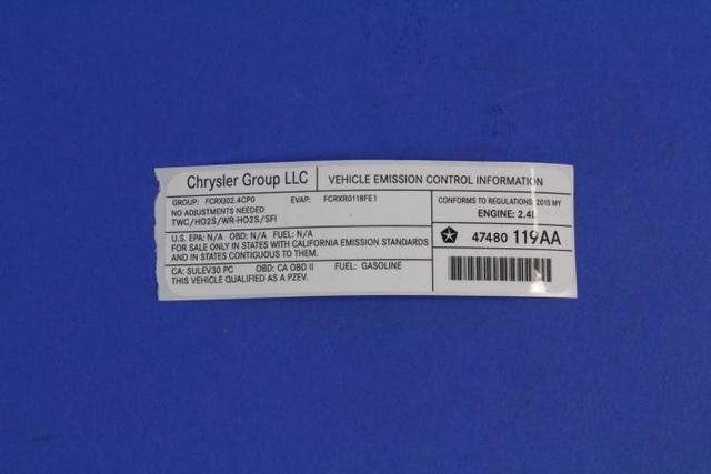 47480119AA - Labels: Vehicle Emission Control Information Label for Mopar Image