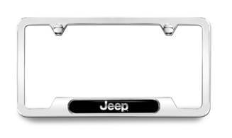 82213251AB - Exterior Accessories: License Plate Frame for Jeep: Cherokee, Compass, Gladiator, Grand Cherokee, Grand Cherokee L, Grand Cherokee WK, Grand Wagoneer, Grand Wagoneer L, Patriot, Renegade, Wagoneer, Wagoneer L, Wrangler Image
