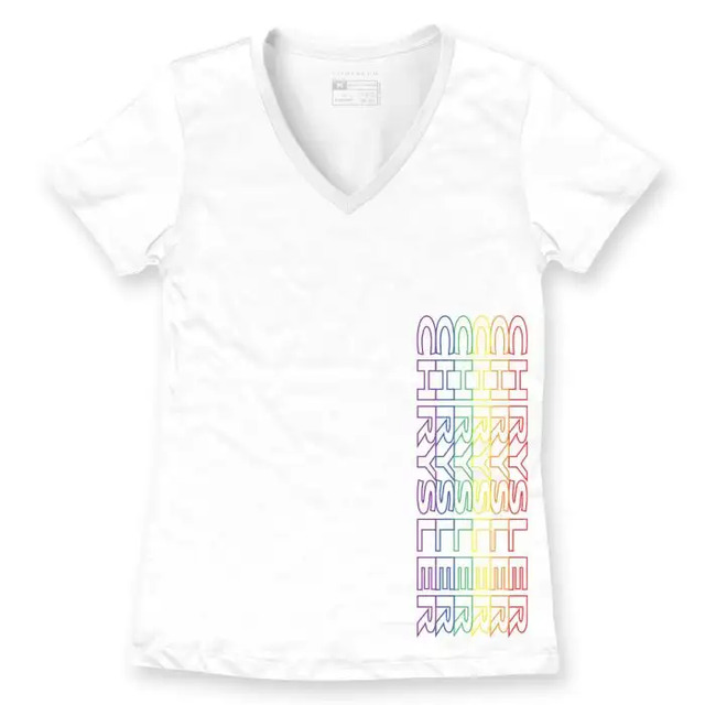 15APX - : Womens Rainbow Graphic T-Shirt for Chrysler Apparel Image