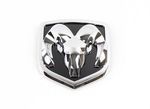 68050754AA - Exterior Ornamentation: Ram Head Medallion for Dodge: Ram 1500, Ram 2500, Ram 3500 | Ram: 1500, 2500, 3500 Image