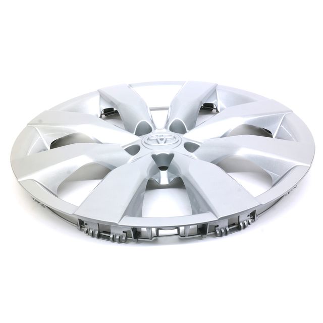 thumbnail interactive-video image 1 of Set Of 4 16" Hubcaps Wheel Covers For 2014-2016 Toyota Corolla - Silver Aftermarket 1 of 4