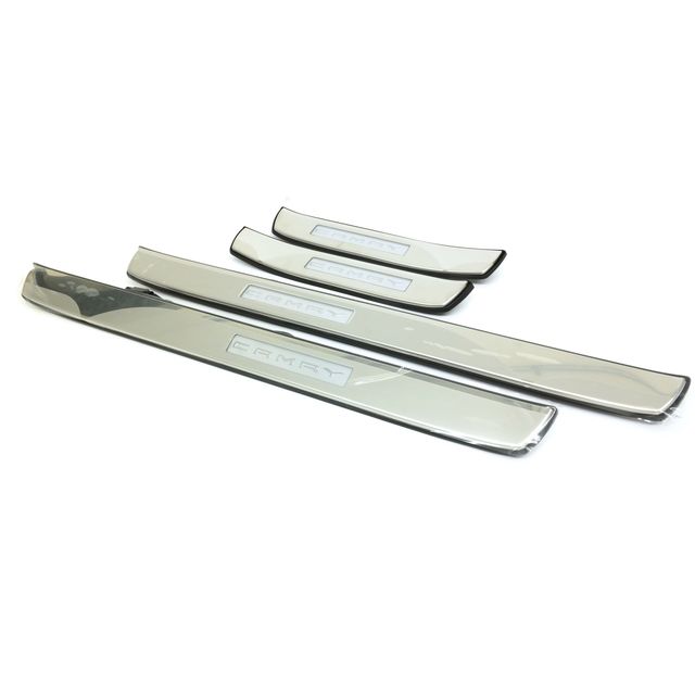 PT92203184 - Exterior: 2018-2025 Toyota Camry Front Right &amp; Left Illuminated Door Sills Scuff Plates for Toyota: Camry Image