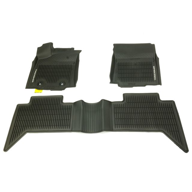 PT9083616420 - Interior: 2016-2017 Toyota Front &amp; Rear All Weather Floor Mats Tacoma for Toyota Image