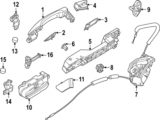 806405MP6B - : Handle, Outside for Nissan Image