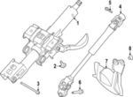 488105MP0A - Steering: Column Assembly for Nissan Image image