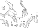 776115MP0A - Body: Rear Pillar for Nissan Image image