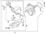460075MS0B - Body: Booster Assembly for Nissan Image image