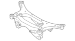 554001KD0B - Suspension: Suspension Cross-member for Nissan Image image