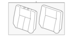 88650EZ01A - Body: Seat Back Assembly for Nissan Image image
