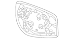 963655SA0B - Body: Mirror Glass for Nissan Image image