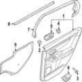 822D45MP0A - Body: Window Trim for Nissan Image image