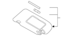 964006MA1C - Body: Sun-visor for Nissan Image image