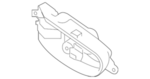 80670EZ40A - Body: Handle, Inside for Nissan Image image