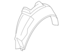 767499N00A - Body: Wheelhouse Liner for Nissan Image image