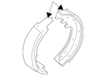 D40604BA1A - Brakes: Park Brake Shoes for Nissan Image image
