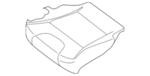 873704FU1A - Body: Cushion Cover for Nissan Image image