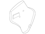 828616LE0A - Body: Water Deflector for Nissan Image image