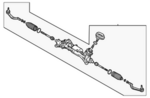 490016RA2D - Steering: Gear Assembly for Nissan Image image