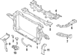 625526GP0B - : Radiator Support Panel Brace for Nissan Image