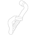 215015RB0B - Belts &amp; Cooling: Radiator Coolant Hose for Nissan Image image
