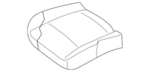 873613TA0A - Body: Seat Cushion Pad for Nissan Image image