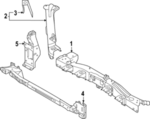 625205MP0H - Body: Outer Support for Nissan Image image